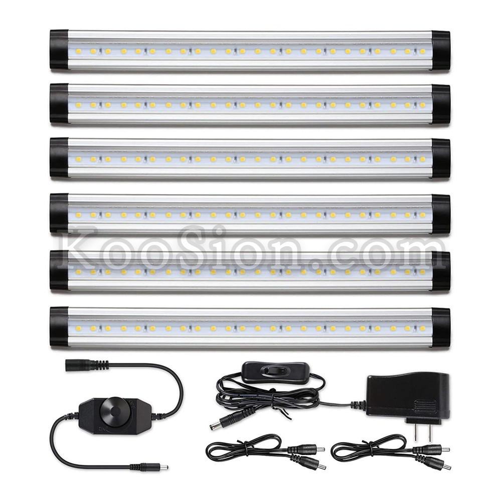 LED Under Cabinet Lighting Kit, Dimmable Under Counter Lights for Kitchen Cupboard Shelf Bookcase