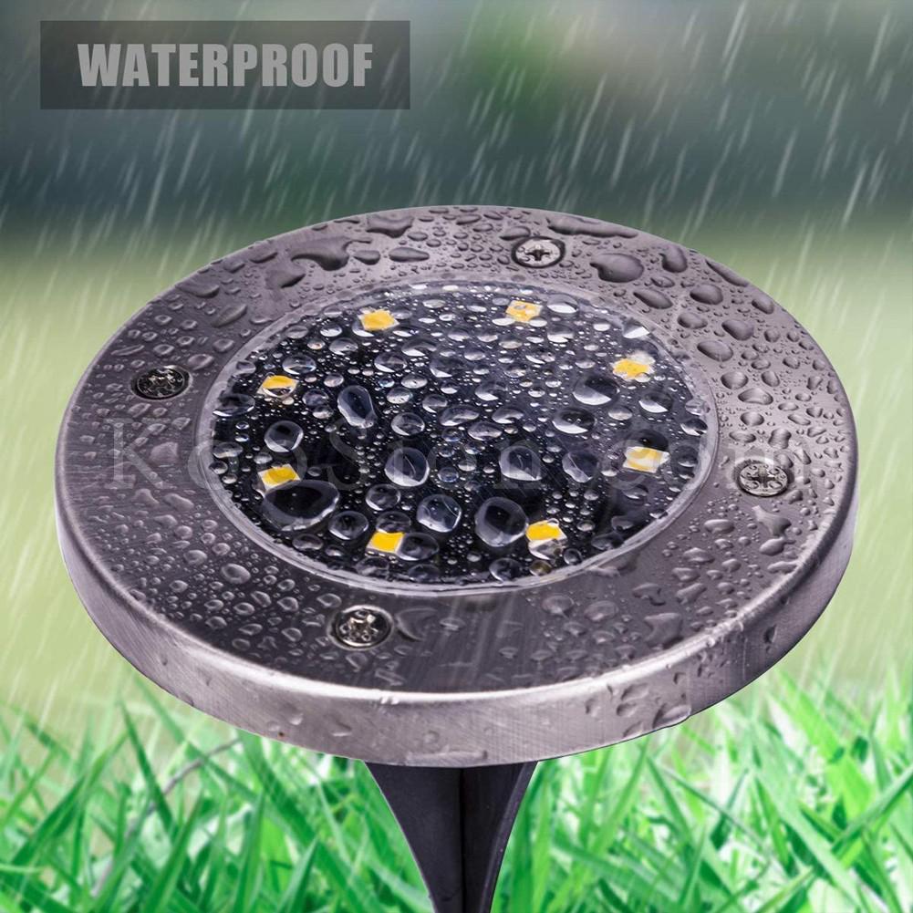 Solar Powered Ground Lights Outdoor Waterproof Lamp Garden Lawn Landscape Lighting