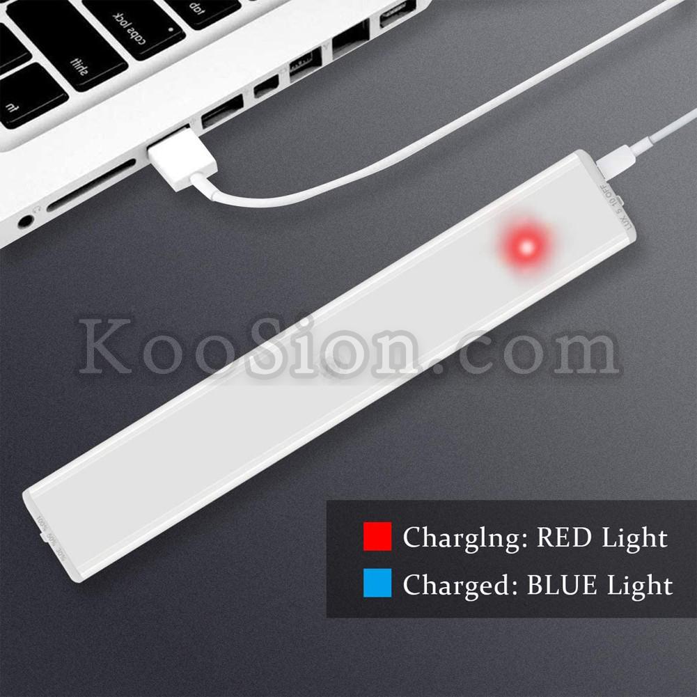 Under Cabinet Lighting USB Rechargeable Motion Sensor Closet Lamp with Magnetic Stick