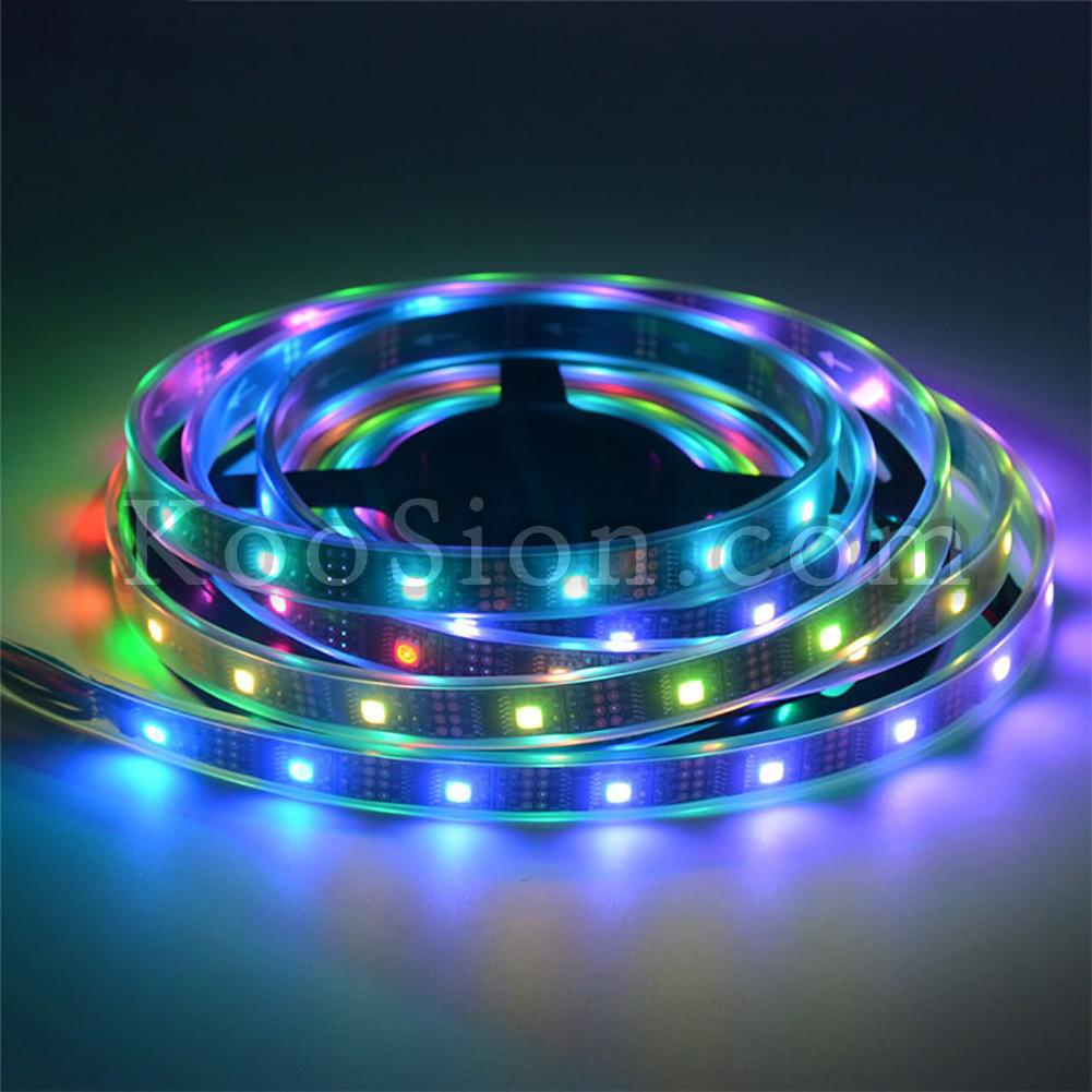 WS2801 2811 RGB Addressable Pixel LED strip 5 Voltage waterproof and non-waterproof