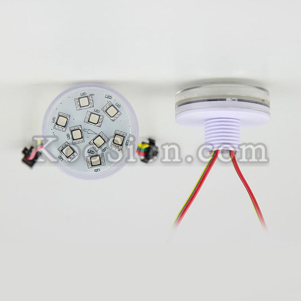 45mm RGB Flatcap 24V LED Pixel Light Amusement Funlights Lamps