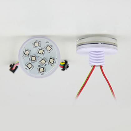 45mm RGB Flatcap 24V LED Pixel Light Amusement Funlights Lamps