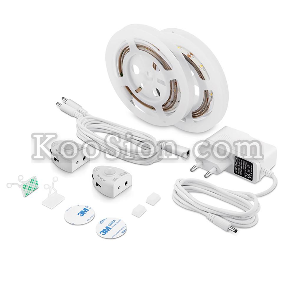 Motion Activated Flexible LED Strip Motion Sensor Bed Night Light Bedside Lamp