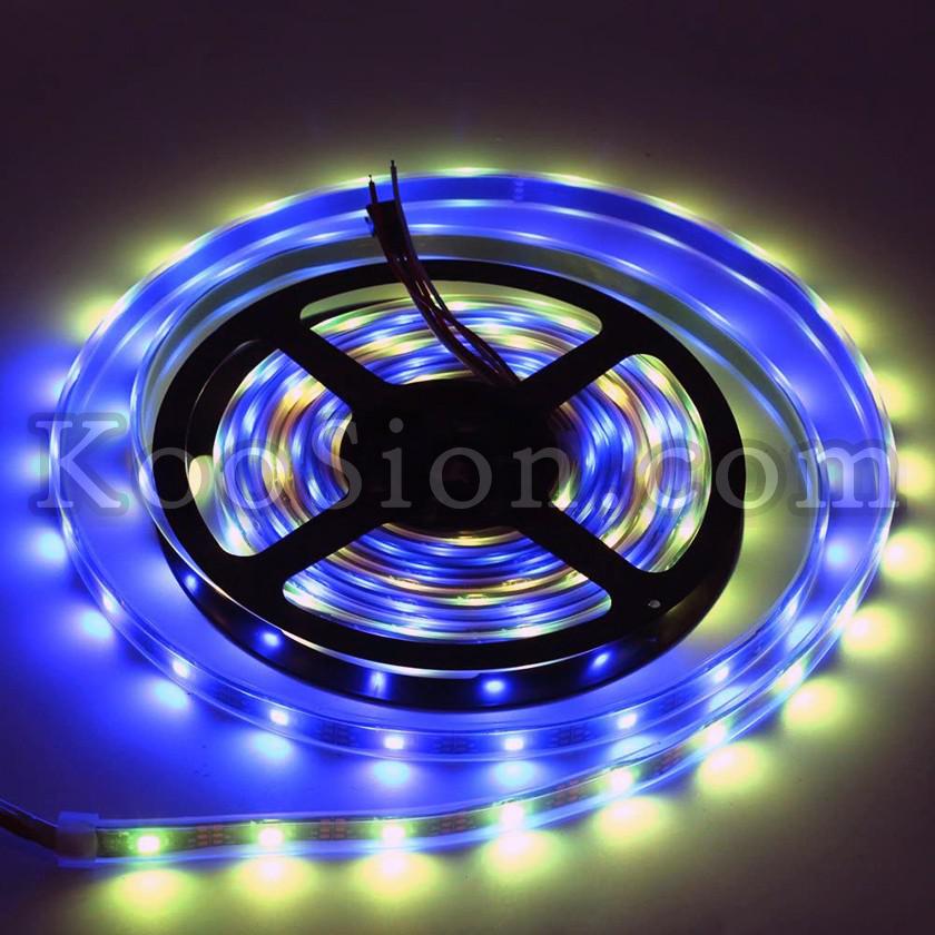 16.4ft 5meters 150 Pixels WS2812B Individually Addressable RGB LED StripLight Flexible DreamColor Waterproof